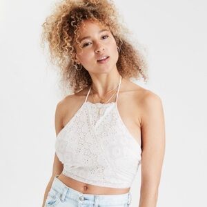 AE Outfitters Eyelet Halter Top